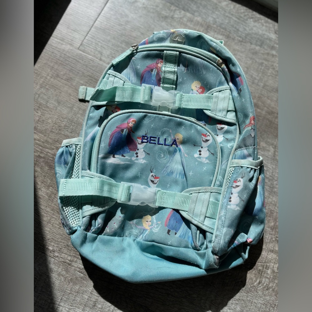Pottery Barn Frozen Themed Kids Backpack - Blue